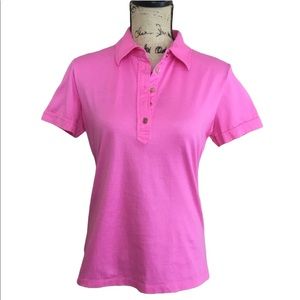 Lily Pulitzer 100% Cotton Polo Shirt Large